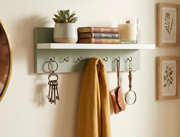 Organizador moderno de Melamina para llaves y accesorios 